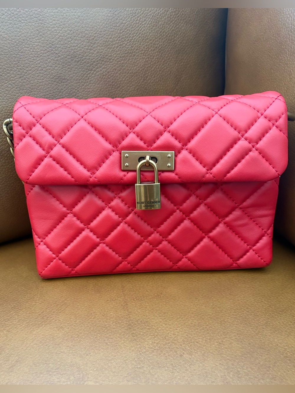 KURT GEIGER Brixton Lock Leather Bag
